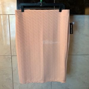 Cashmere Rose pink pencil skirt